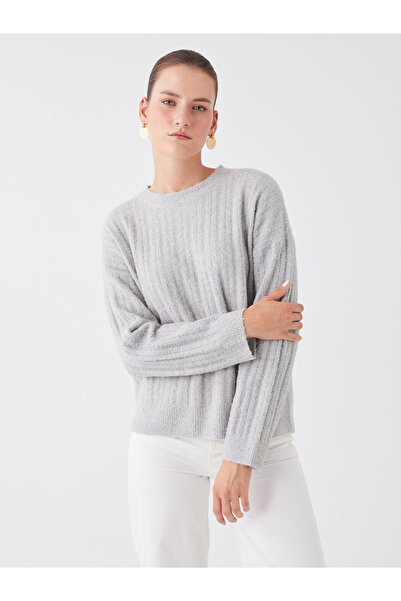 LC Waikiki Crew Neck Oversize Women's Knitwear Sweater