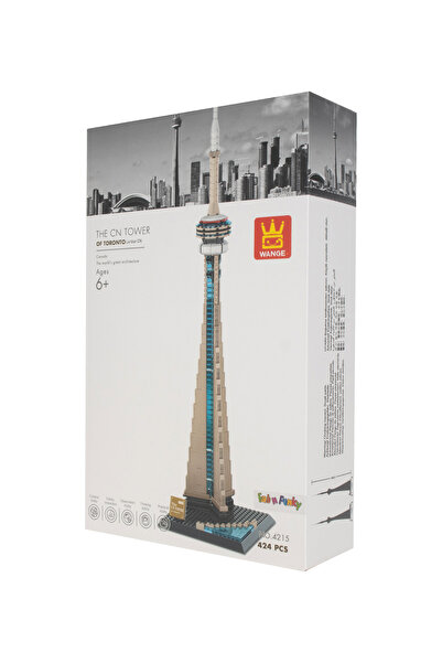 Fab N Funky Toronto TV Tower Building Blocks Set - 424pcs, Educational Toy for Motor Skills, 6+ Years