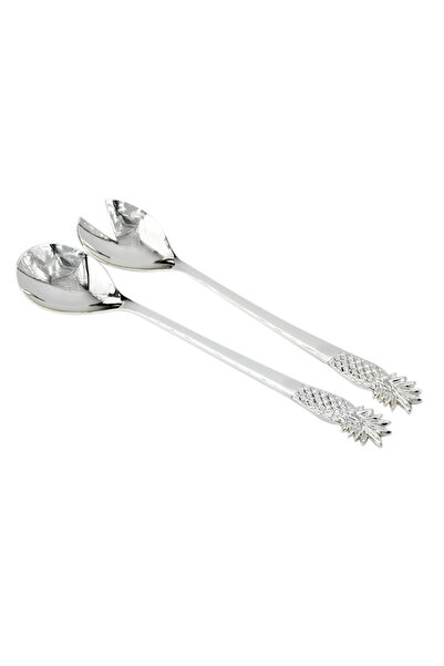 Dania طقم ملاعق شاي معدنية فضية