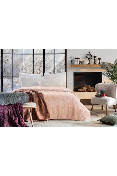 Özdilek Prestige Cameo Rose Double Blanket - 220 X 240 Boxed