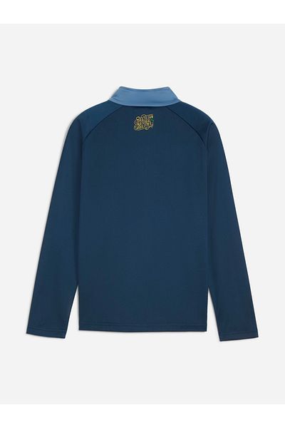 Puma Colorblock Logo Detail Sweatshirt with Reglan Sleeves