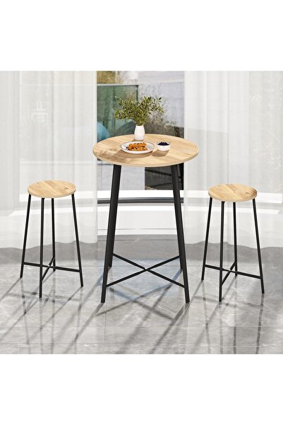 Güzelkan Oval 2 Kişilik Yemek Masası Bar Masası Mutfak