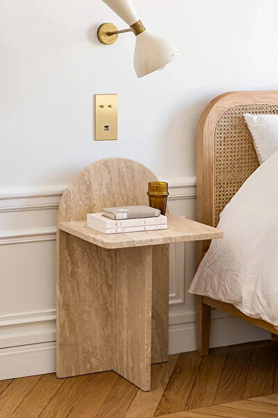 KATYY Antinori Traverten Yan Sehpa