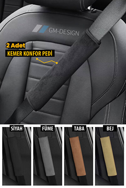 GM-DESIGN Seat Belt Pad - Soft Comfort Pad - 2 Pieces