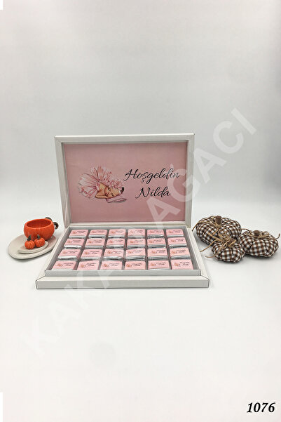 KAKAO AĞACI 70 Adet Karton Kutu Uyuyan Kız Bebek Çikolatası