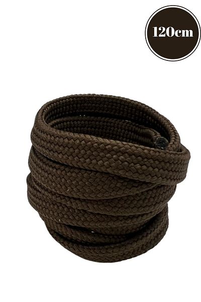 Mag Shoes Care Dark Brown Flat Plain Sports Shoelaces. 120cm. 1 Pair. 2 Pieces.