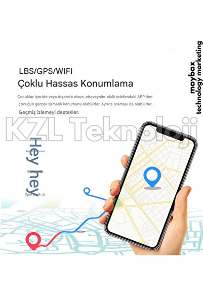 Maybax Sim Kartlı Akıllı Çocuk  Saati Romix  4G Konum Ortam Dinleme Arama Sesli Mesaj Görüntülü Görüşme