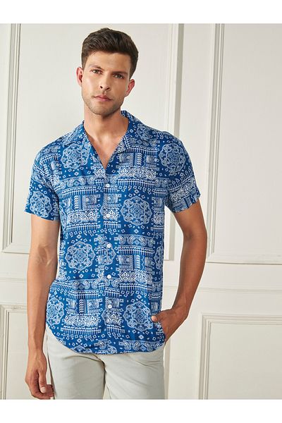 Dennis Lingo By Styli Regular Fit Paisley Print Casual Shirt