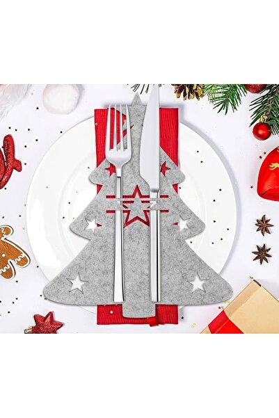 Denseden Decorative Pine Tree Spoon Holder - Christmas Decoration Tableware P...