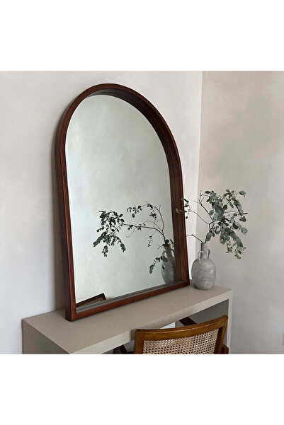 Muummirror 120x90 cm Dekoratif Tasarım Ahşap Konsol Üstü Duvar Aynası - Pinte...