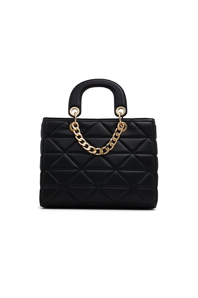Call it Spring Women's Black Top Handle Bag With Single Compartment