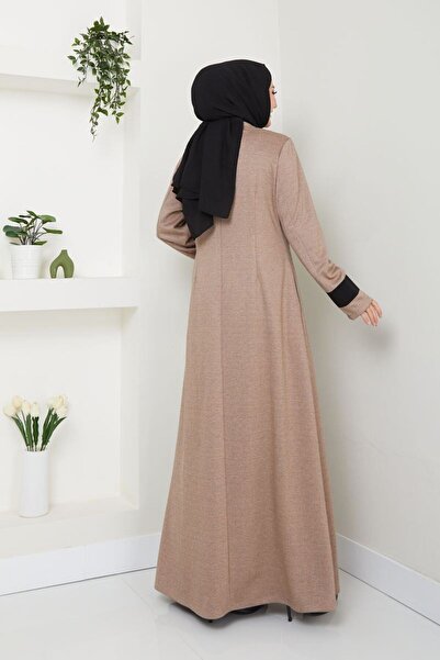Ayşe Melek kadın giyim moda tesettür ferace kışlık 2319