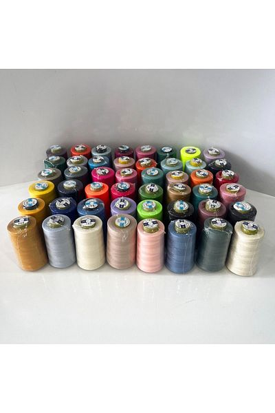ÇAĞ 48 Pieces Sewing Thread Set - 120 Pieces No Polyester