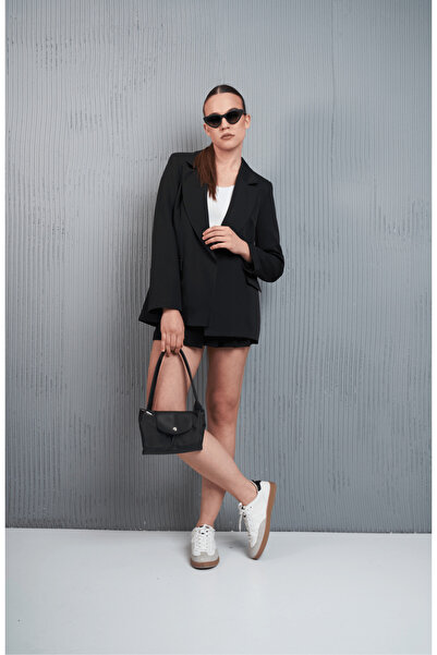 citycenterfashion Kadın Oversize Blazer Ceket cty-abr-9000