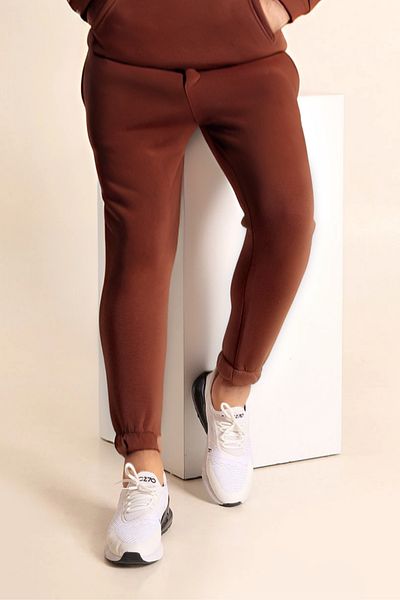 BayBayan Ανδρικό Jogger Oversize Φούτερ με ελαστικά πόδια