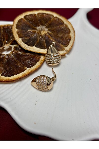 Vitastyle ÇELİK ZİRKON TAŞLI SU DAMLASI KÜPE