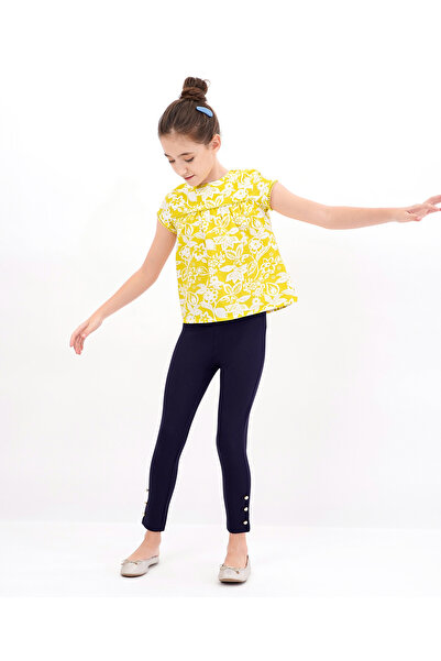 Primo Gino - Jeggings with Button Details - Navy