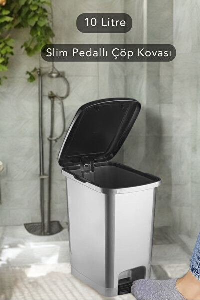 Carat Home Slim Pedal Kupatilo Kuhinja Kanta za smeće - 10 litara antracit