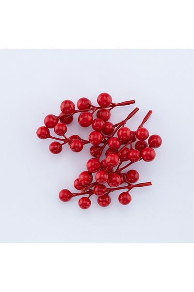 Bimotif Red Mini Holly Ornament - 10 Pieces