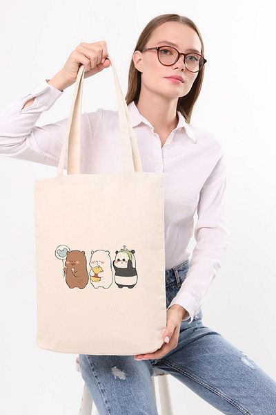 Çınar Bez Çanta Geantă tote cu imprimeu Canvas 3 Near Friendly