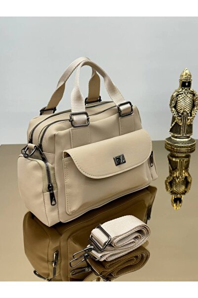 YOGII Model Rino - Geantă de mână și de umăr pentru femei din piele elegantă,...