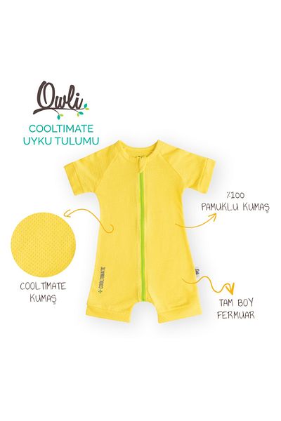 Owli حقيبة نوم صيفية من Cooltime باللون الأصفر