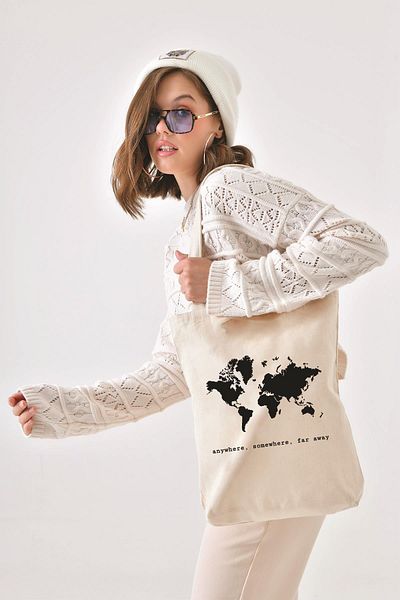 Çınar Bez Çanta Geantă tote din pânză Anywhere Anywhere C0492