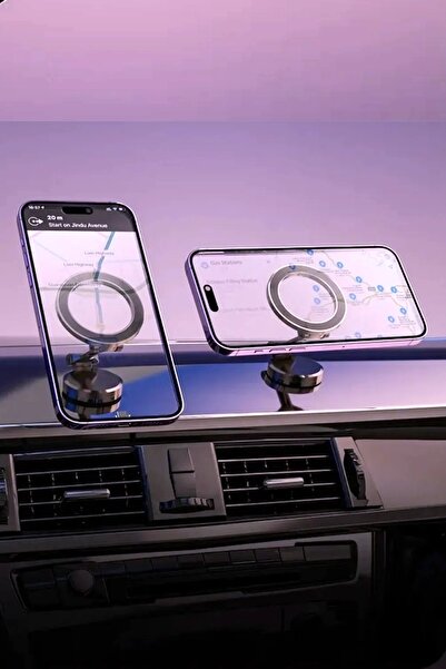 Lopard Yüksek Kaliteli Magsafe Telefon Tutucu Araç İçi ve Yayıncı Standı 360 Dönebilen Güçlü Manyetik Tutuc