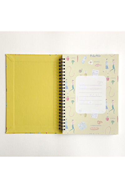 ARONA Diyetisyen Kişiye Özel A5 Spiralli Kareli Defter