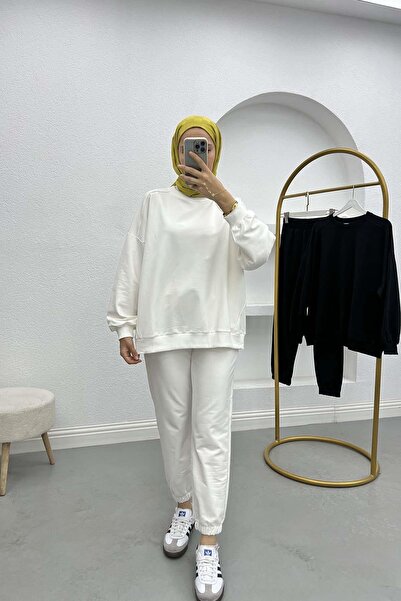 Pardesü Dünyası Sweatshirt Takım Beyaz