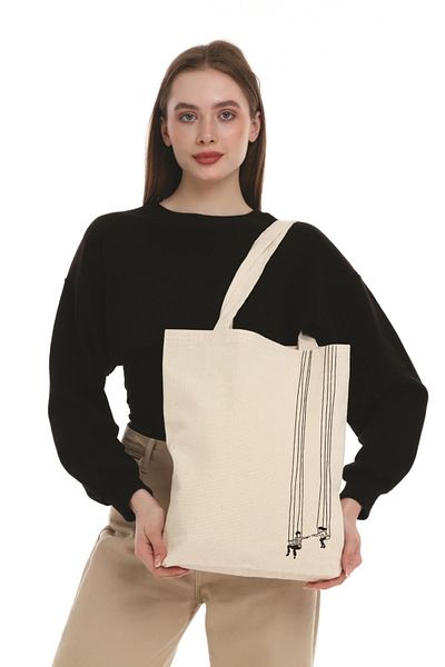 Çınar Bez Çanta Geantă tote imprimată leagăn de pânză