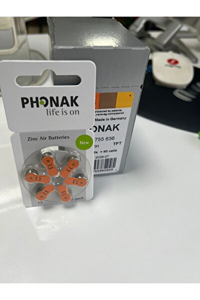 PHONAK İşitme Cihazı 13 numara pili