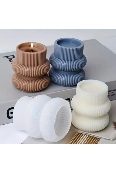 AnkaHobiMarket Şerit Silindir Mum Silikon Kalıp (S797)