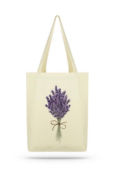 Çınar Bez Çanta Pachet Lavender Bunch Canvas Tote Bag
