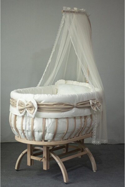 Kista Baby Sepet Beşik Uyku Seti Scarf (AHŞAP BEŞİK SETE DAHİL DEĞİLDİR)