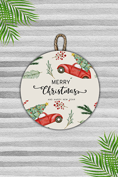 Dormot Modern Dijital Baskı Christmas, Yılbaşı, Yeni Yıl Paspas ve Kapı süsü - Kapi onu Paspasi