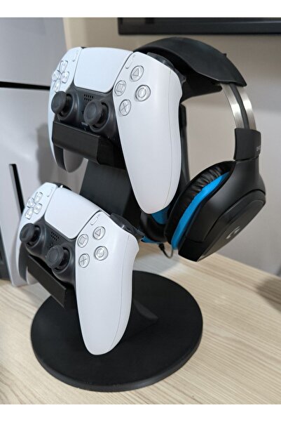 WORK3D PS5 2Lİ KOL TUTUCU + KULAKLIK STANDI ( 3 İN 1 )