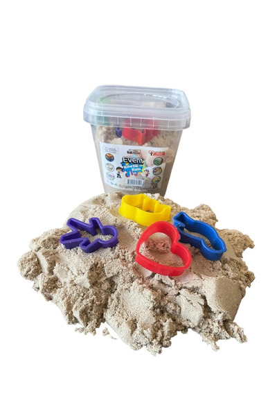 EVENT Kinetic Sand Large Size 800 Gr Kinetic Sand with Bucket and 4 Molds as a Gift