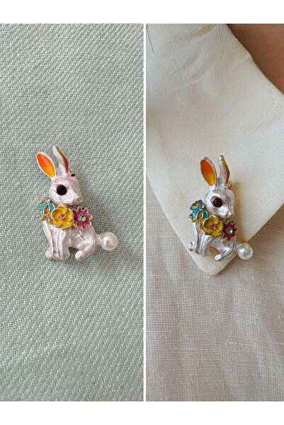 Retrobird Tasarım Broş Yaka İğnesi Kadın Renkli