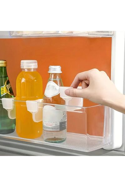 INTEREV Multifunctional Refrigerator Side Door Organizer Apparatus