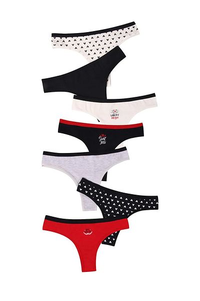 LC Waikiki Βραζιλιάνικο βαμβακερό εσώρουχο Lycra Πακέτο 7
