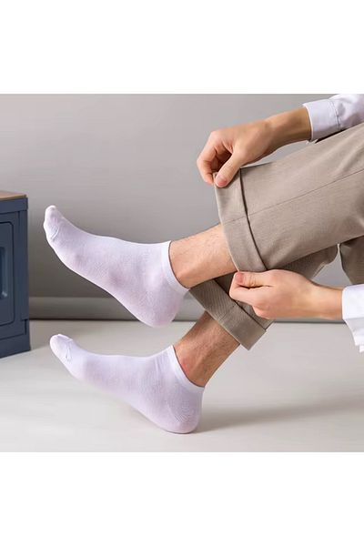 REYNBOO SOCKS 8 Ζεύγη Ανδρικά Flat Model Κοντά αθλητικά παπούτσια στον αστράγαλο ασορτί μποτάκια Κάλτσες