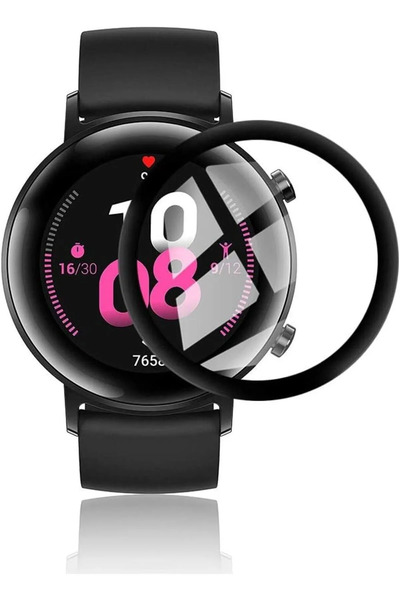 CONOCER Huawei Watch Gt2 (42MM), 3d Tam Kaplayan Kırılmaz ( Yüksek Kalite ) N...
