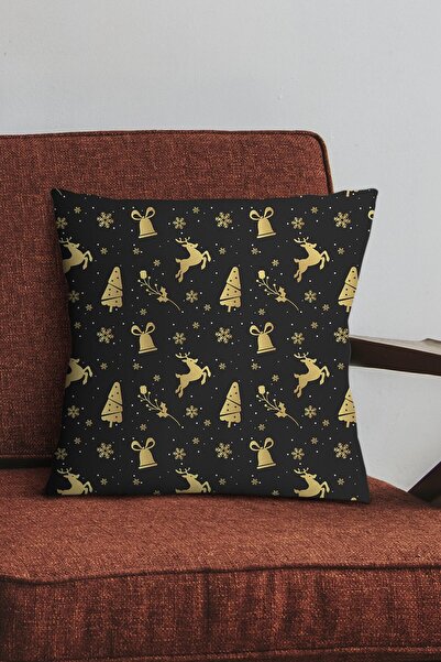 Viva Home New Year Decorative Hidden Zipper Double Sided Christmas Throw Pill...