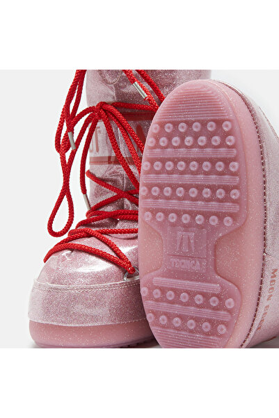 MOON BOOT Kadın / Kız Bot (Kar) 80D3400290-J001 Moon Boot Icon Jr Glitter Pink (23-26)