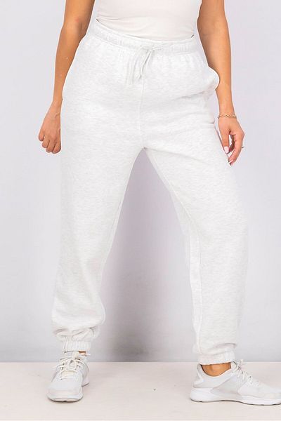 TopShop Women Pull,on Drawstring Jogger Pant, Light Grey Heather