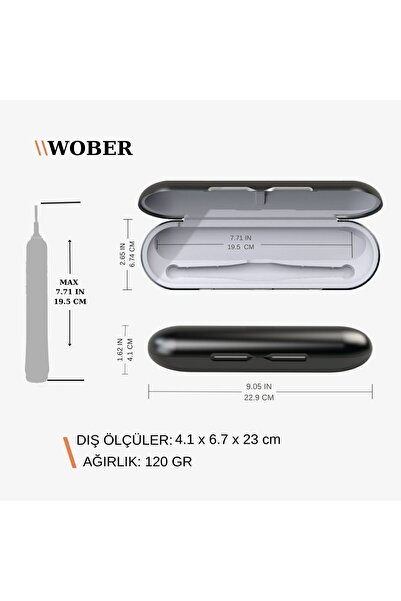Wober Oral-b Şarjlı Diş Fırçası Ve Yedek Başlığı Için Saklama Kutusu, Vitality Serisine Uyumlu!