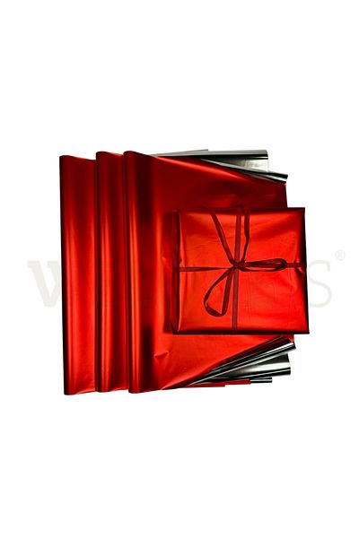 weloveis Red Metallized Gift Paper - 70X100, 20 Sheets