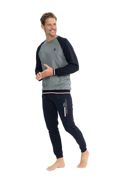 U.S. Polo Assn. ΑΠΟΣΤΟΛΗ US POLO ΒΑΜΒΑΚΙ ΠΟΔΗΛΑΤΟ ΛΑΚΟΣ ΜΑΚΡΥΜΑΝΙΚΗ ΑΝΔΡΙΚΗ ΠΙΤΖΑΜΑ