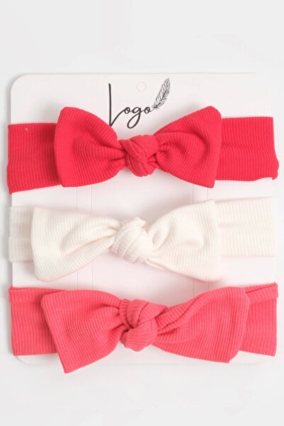 LOGO AKSESUAR مجموعة باندانا للفتيات الصغيرات بعمر 0-3 سنوات مكونة من 3 قطع (...